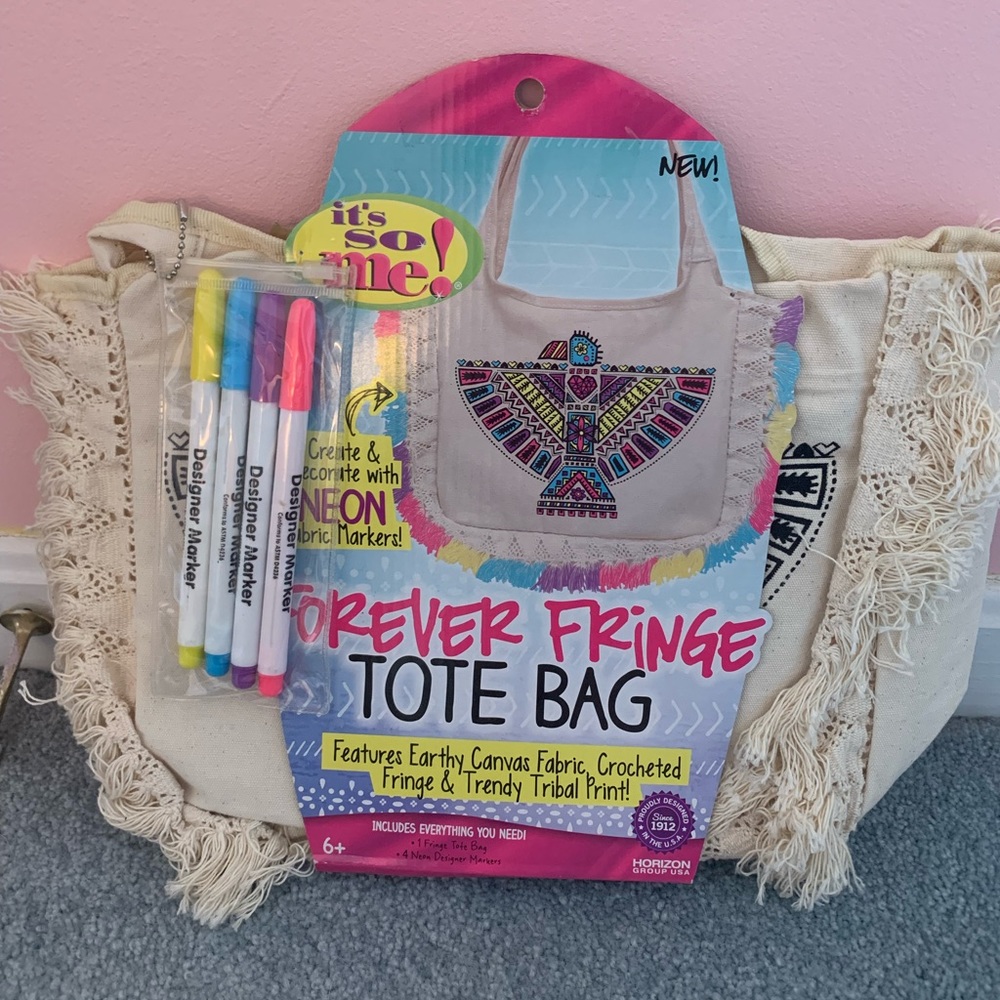 Forever Fringe Color Tote Bag